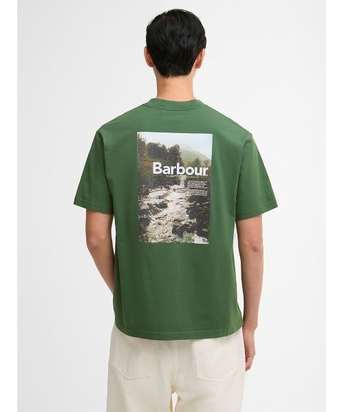 Barbour（バブアー）の「1976 グラフィック オーバーサイズTシャツ（Tシャツ/カットソー・メンズ・ホワイト/グリーン・42/40/38/36）」の8枚目の写真