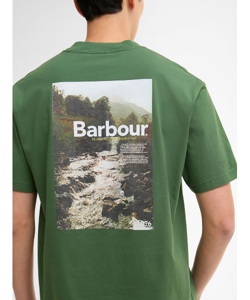 Barbour（バブアー）の「1976 グラフィック オーバーサイズTシャツ（Tシャツ/カットソー・メンズ・ホワイト/グリーン・42/40/38/36）」の10枚目の写真
