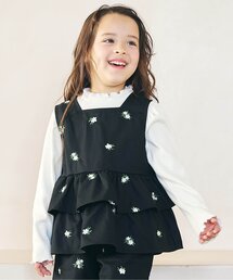 apres les cours | フラワー刺繍ティアードベスト(その他トップス)