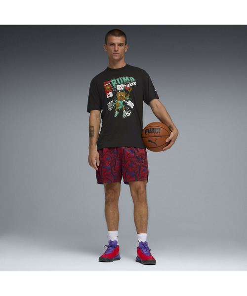 PUMA(プーマ)の「PUMA プーマ メンズ バスケットボール フレグラントファウル 半袖 Tシャツ 4(Tシャツ/カットソー・メンズ・ブラック/ヘザーグレー・SMALL/LARGE/X-LARGE/X-SMALL/MEDIUM)」の9枚目の写真