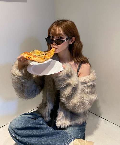 RAY CASSIN（レイカズン）の「ダブルジップファーブルゾン（ブルゾン・レディース・アイボリー/ベージュ系その他2・FREE）」の7枚目の写真