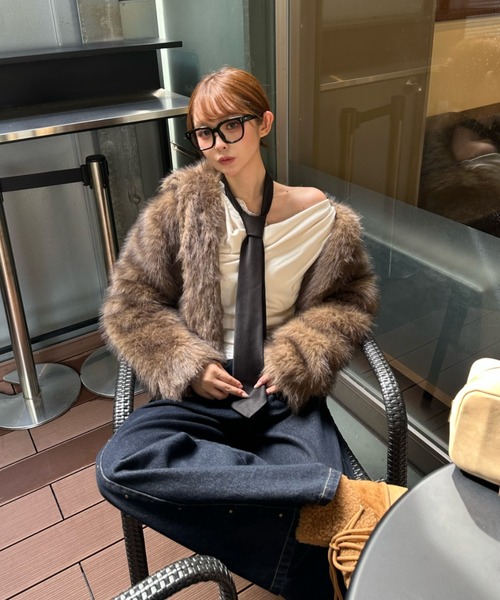 RAY CASSIN（レイカズン）の「ダブルジップファーブルゾン（ブルゾン・レディース・アイボリー/ベージュ系その他2・FREE）」の12枚目の写真