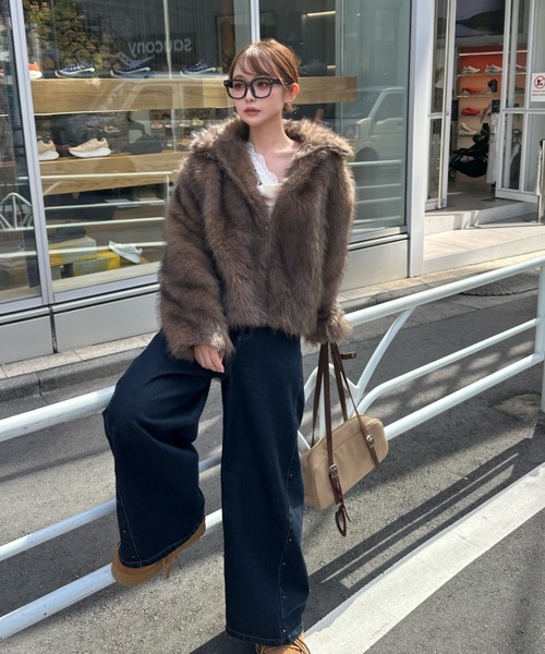 RAY CASSIN（レイカズン）の「ダブルジップファーブルゾン（ブルゾン・レディース・アイボリー/ベージュ系その他2・FREE）」の18枚目の写真