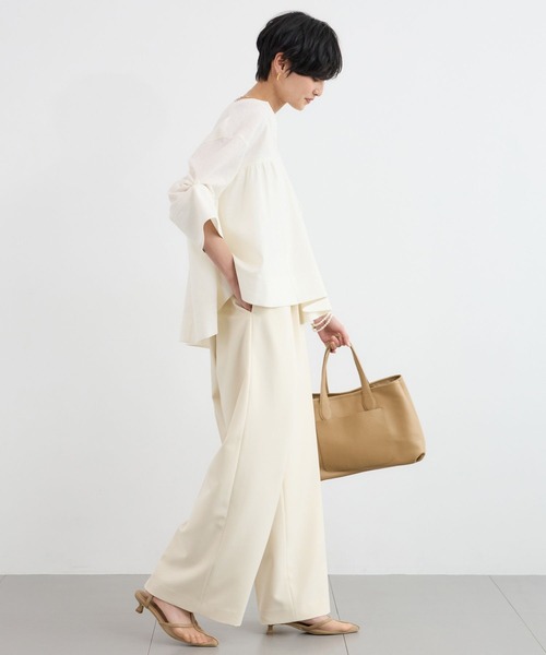 BARNYARDSTORM（バンヤードストーム）の「BARNYARDSTORM / CONFITカフタンブラウス / ハンドウォッシャブル【WEB・一部店舗限定】（シャツ/ブラウス・レディース・ベージュ/ブラック/ホワイト・FREE）」の20枚目の写真