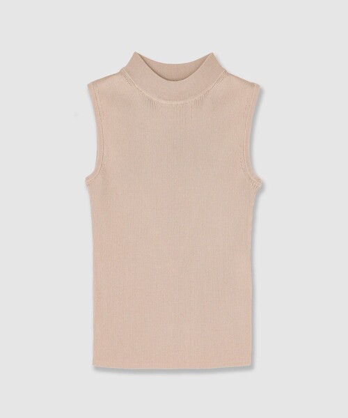 ANAYI（アナイ）の「アセテートポリエステルノースリーブ（ニット/セーター・レディース・ミント/ラベンダー/ベージュ/ホワイト/ブラック/ブルー・38）」の3枚目の写真