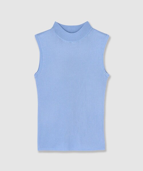 ANAYI（アナイ）の「アセテートポリエステルノースリーブ（ニット/セーター・レディース・ミント/ラベンダー/ベージュ/ホワイト/ブラック/ブルー・38）」の5枚目の写真