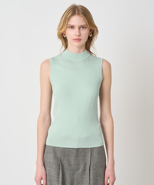 ANAYI（アナイ）の「アセテートポリエステルノースリーブ（ニット/セーター・レディース・ミント/ラベンダー/ベージュ/ホワイト/ブラック/ブルー・38）」の7枚目の写真