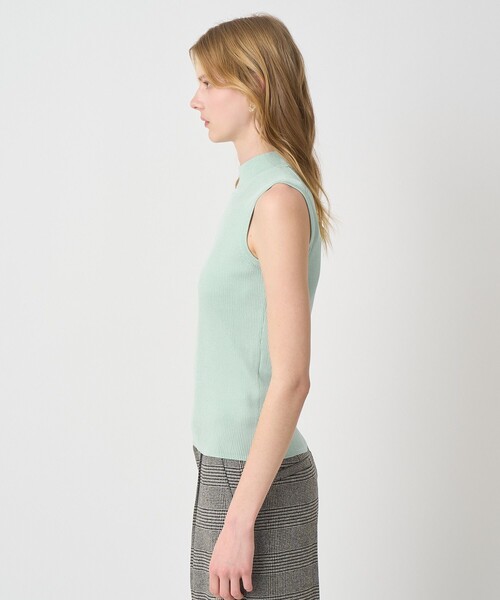 ANAYI（アナイ）の「アセテートポリエステルノースリーブ（ニット/セーター・レディース・ミント/ラベンダー/ベージュ/ホワイト/ブラック/ブルー・38）」の8枚目の写真