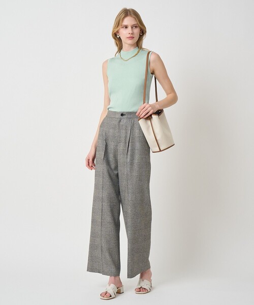 ANAYI（アナイ）の「アセテートポリエステルノースリーブ（ニット/セーター・レディース・ミント/ラベンダー/ベージュ/ホワイト/ブラック/ブルー・38）」の10枚目の写真