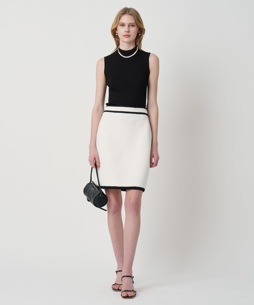 ANAYI（アナイ）の「アセテートポリエステルノースリーブ（ニット/セーター・レディース・ミント/ラベンダー/ベージュ/ホワイト/ブラック/ブルー・38）」の11枚目の写真