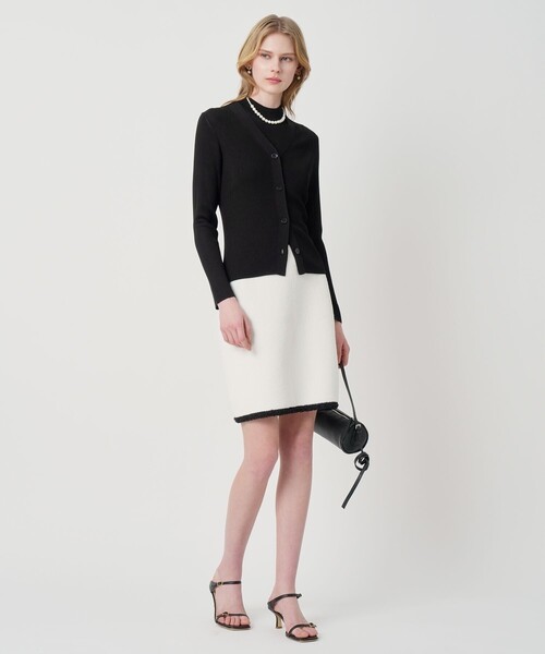 ANAYI（アナイ）の「アセテートポリエステルノースリーブ（ニット/セーター・レディース・ミント/ラベンダー/ベージュ/ホワイト/ブラック/ブルー・38）」の12枚目の写真