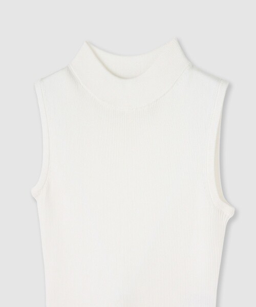 ANAYI（アナイ）の「アセテートポリエステルノースリーブ（ニット/セーター・レディース・ミント/ラベンダー/ベージュ/ホワイト/ブラック/ブルー・38）」の14枚目の写真