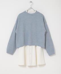 ITEMS URBANRESEARCH | ニットソー×ブラウスセット(シャツ/ブラウス)