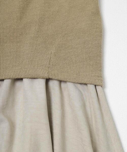 ITEMS URBANRESEARCH(アイテムズ アーバンリサーチ)の「ニットソー×ブラウスセット(シャツ/ブラウス・レディース・ブラウン/ベージュ/ライトブルー・FREE)」の6枚目の写真