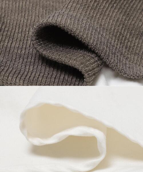 ITEMS URBANRESEARCH(アイテムズ アーバンリサーチ)の「ニットソー×ブラウスセット(シャツ/ブラウス・レディース・ブラウン/ベージュ/ライトブルー・FREE)」の12枚目の写真