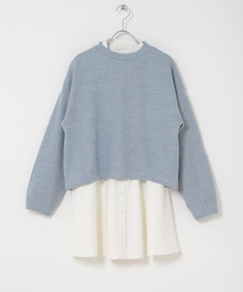 ITEMS URBANRESEARCH(アイテムズ アーバンリサーチ)の「ニットソー×ブラウスセット(シャツ/ブラウス・レディース・ブラウン/ベージュ/ライトブルー・FREE)」の14枚目の写真