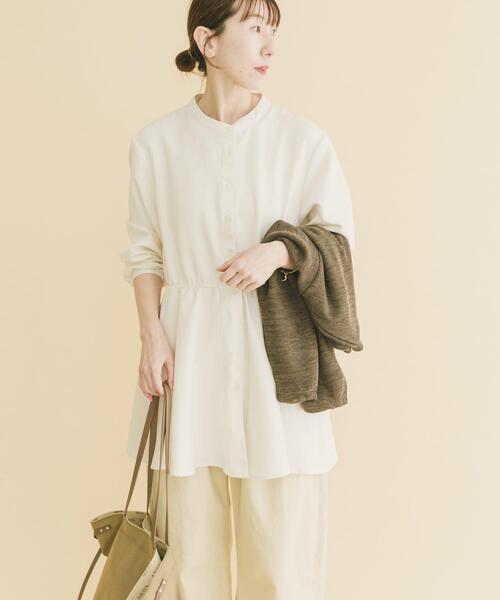 ITEMS URBANRESEARCH(アイテムズ アーバンリサーチ)の「ニットソー×ブラウスセット(シャツ/ブラウス・レディース・ブラウン/ベージュ/ライトブルー・FREE)」の16枚目の写真