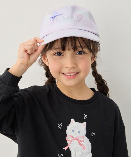 ANY（エニィ）の「ガーリーアソートキャップ（キャップ・キッズ・ホワイト系/ライラック系8/サックスブルー系・54/56/52）」の3枚目の写真