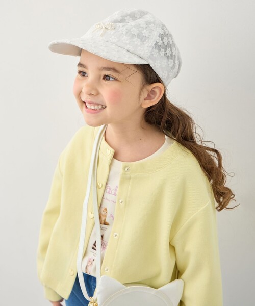 ANY（エニィ）の「ガーリーアソートキャップ（キャップ・キッズ・ホワイト系/ライラック系8/サックスブルー系・54/56/52）」の4枚目の写真