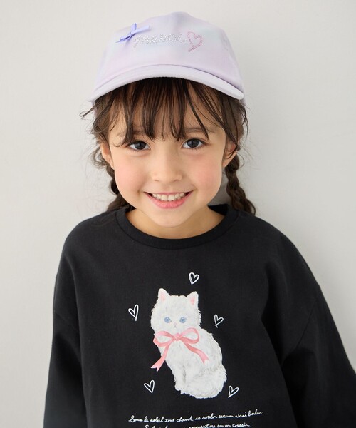 ANY（エニィ）の「ガーリーアソートキャップ（キャップ・キッズ・ホワイト系/ライラック系8/サックスブルー系・54/56/52）」の7枚目の写真