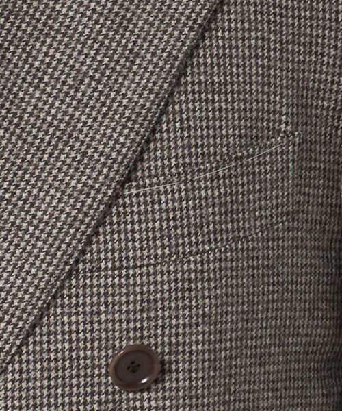 SOVEREIGN(ソブリン)の「<SOVEREIGN>ハンドライン ミックス ハウンドトゥース ダブル 6ボタン スーツ(セットアップ・メンズ・ブラウン系・46)」の5枚目の写真