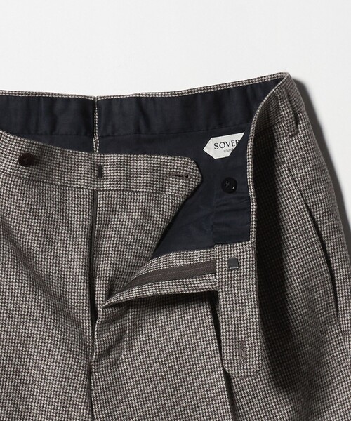 SOVEREIGN(ソブリン)の「<SOVEREIGN>ハンドライン ミックス ハウンドトゥース ダブル 6ボタン スーツ(セットアップ・メンズ・ブラウン系・46)」の15枚目の写真