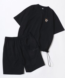 Disney（ディズニー）の「2026SS Disney/ディズニー Tom and Jerry/トムとジェリー 吸水速乾 UV ワンポイント刺繍 セットアップ 半袖Tシャツ×ショートパンツ 上下セット（ルームウェア/パジャマ）」