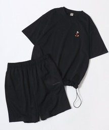 Disney（ディズニー）の「2026SS Disney/ディズニー Tom and Jerry/トムとジェリー 吸水速乾 UV ワンポイント刺繍 セットアップ 半袖Tシャツ×ショートパンツ 上下セット（ルームウェア/パジャマ）」