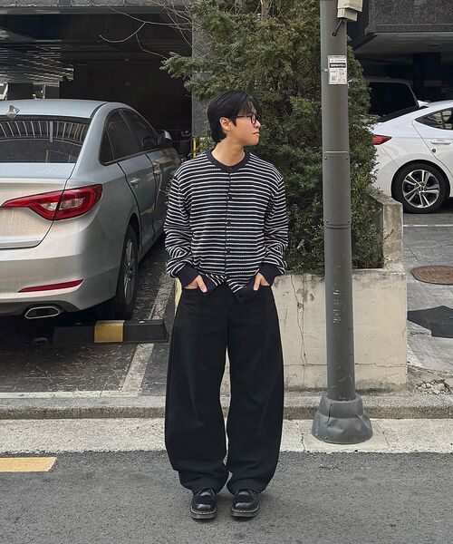FLAWSROOM(フローズルーム)の「Aftersun Stripe Cardigan NAVY(カーディガン/ボレロ・メンズ・その他・LARGE/MEDIUM)」の4枚目の写真