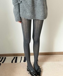 Doux Belle（ドゥーベル）の「リブ編みタイツ（タイツ/ストッキング）」