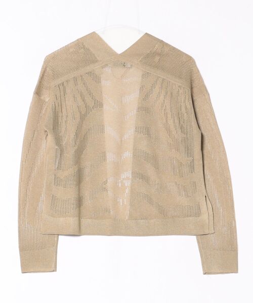 ALLSAINTS(オールセインツ)の「MISHA LONG SLEEVED CROPPED CARDIGAN | MISHA 長袖 クロップド カーディガン(カーディガン/ボレロ・レディース・ゴールド系その他・S/M/XS)」の2枚目の写真