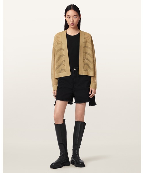 ALLSAINTS(オールセインツ)の「MISHA LONG SLEEVED CROPPED CARDIGAN | MISHA 長袖 クロップド カーディガン(カーディガン/ボレロ・レディース・ゴールド系その他・S/M/XS)」の5枚目の写真