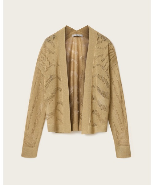 ALLSAINTS(オールセインツ)の「MISHA LONG SLEEVED CROPPED CARDIGAN | MISHA 長袖 クロップド カーディガン(カーディガン/ボレロ・レディース・ゴールド系その他・S/M/XS)」の7枚目の写真