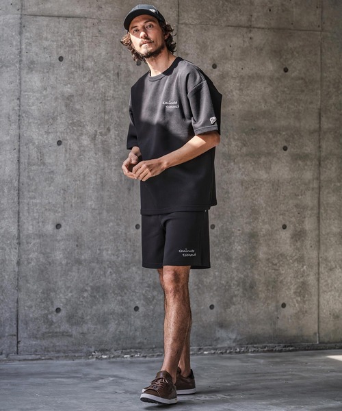 1minute 1second(ワンミニットワンセカンド)の「mt10279-cursive embroidery cardboard knit cut & sewn カットソー(1M26N230)(Tシャツ/カットソー・メンズ・ホワイト×ブルー/ブラック/ホワイト×ブラック・M/S/XL/L)」の16枚目の写真