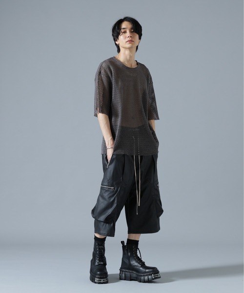 DANKE SCHON（ダンケシェーン）の「DankeSchon/ダンケシェーン/COATING BAGGYCARGO SHORTS（カーゴパンツ・メンズ・ブラック・L/M）」の7枚目の写真