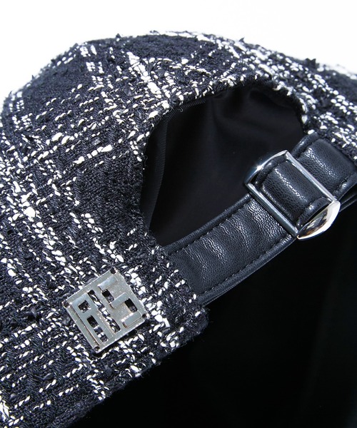 IRIS47（イリスフォーセブン）の「【IRIS 47】decadente cap/デカダンテ キャップ WT78（キャップ・レディース・ホワイト/ブラック・FREE）」の9枚目の写真