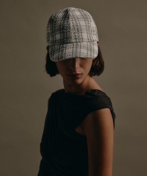 IRIS47（イリスフォーセブン）の「【IRIS 47】decadente cap/デカダンテ キャップ WT78（キャップ・レディース・ホワイト/ブラック・FREE）」の10枚目の写真