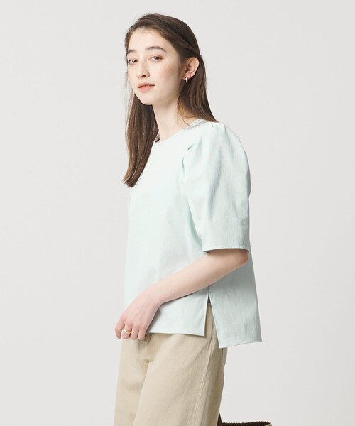 UNITED ARROWS（ユナイテッドアローズ）の「RIRANCHA ツイル ブラウス ‐ウォッシャブル‐（シャツ/ブラウス・レディース・ネイビー/ライトブルー/ライトグレー・FREE）」の8枚目の写真