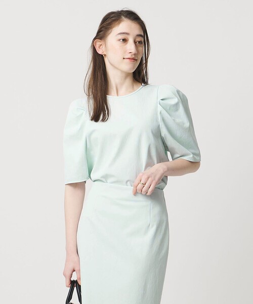 UNITED ARROWS（ユナイテッドアローズ）の「RIRANCHA ツイル ブラウス ‐ウォッシャブル‐（シャツ/ブラウス・レディース・ネイビー/ライトブルー/ライトグレー・FREE）」の9枚目の写真