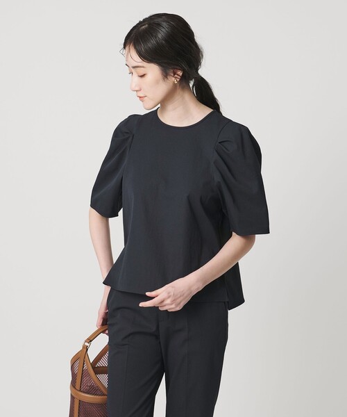 UNITED ARROWS（ユナイテッドアローズ）の「RIRANCHA ツイル ブラウス ‐ウォッシャブル‐（シャツ/ブラウス・レディース・ネイビー/ライトブルー/ライトグレー・FREE）」の12枚目の写真