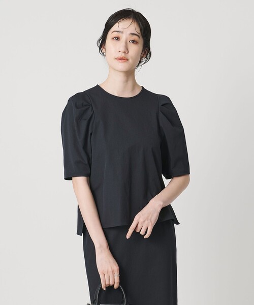UNITED ARROWS（ユナイテッドアローズ）の「RIRANCHA ツイル ブラウス ‐ウォッシャブル‐（シャツ/ブラウス・レディース・ネイビー/ライトブルー/ライトグレー・FREE）」の15枚目の写真