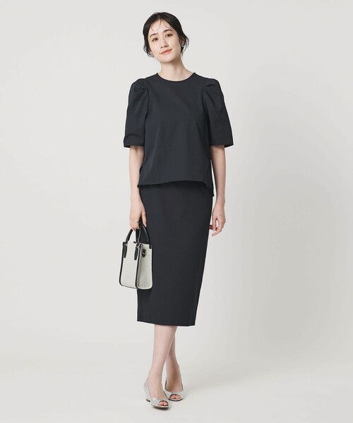 UNITED ARROWS（ユナイテッドアローズ）の「RIRANCHA ツイル ブラウス ‐ウォッシャブル‐（シャツ/ブラウス・レディース・ネイビー/ライトブルー/ライトグレー・FREE）」の16枚目の写真