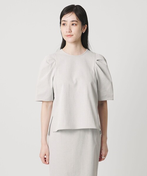 UNITED ARROWS（ユナイテッドアローズ）の「RIRANCHA ツイル ブラウス ‐ウォッシャブル‐（シャツ/ブラウス・レディース・ネイビー/ライトブルー/ライトグレー・FREE）」の17枚目の写真
