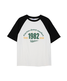 CACTUSDONUTMARKET（カクタスドーナツマーケット）の「1982 Raglan T-Shirt - Black（Tシャツ/カットソー）」