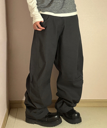 リファインドコットンカーブドパンツ(ブラック)