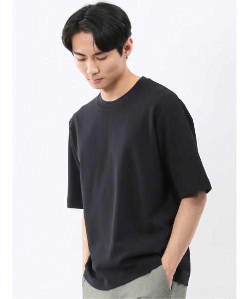 TAKA-Q(タカキュー)の「【ストレッチ ロンT インナー】タカキュー アムンゼン クルーネック 5分袖 Tシャツ(Tシャツ/カットソー・メンズ・ネイビー/ホワイト・LARGE/MEDIUM/X-LARGE)」の14枚目の写真