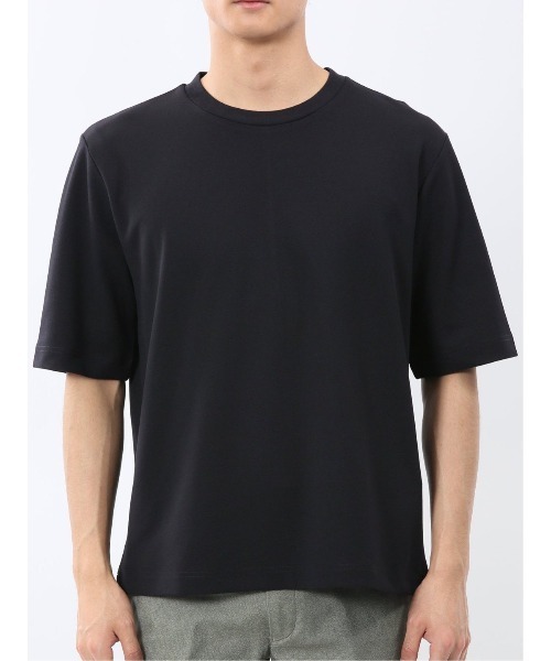 TAKA-Q(タカキュー)の「【ストレッチ ロンT インナー】タカキュー アムンゼン クルーネック 5分袖 Tシャツ(Tシャツ/カットソー・メンズ・ネイビー/ホワイト・LARGE/MEDIUM/X-LARGE)」の18枚目の写真