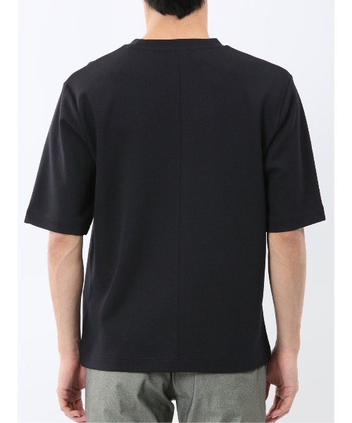 TAKA-Q(タカキュー)の「【ストレッチ ロンT インナー】タカキュー アムンゼン クルーネック 5分袖 Tシャツ(Tシャツ/カットソー・メンズ・ネイビー/ホワイト・LARGE/MEDIUM/X-LARGE)」の20枚目の写真