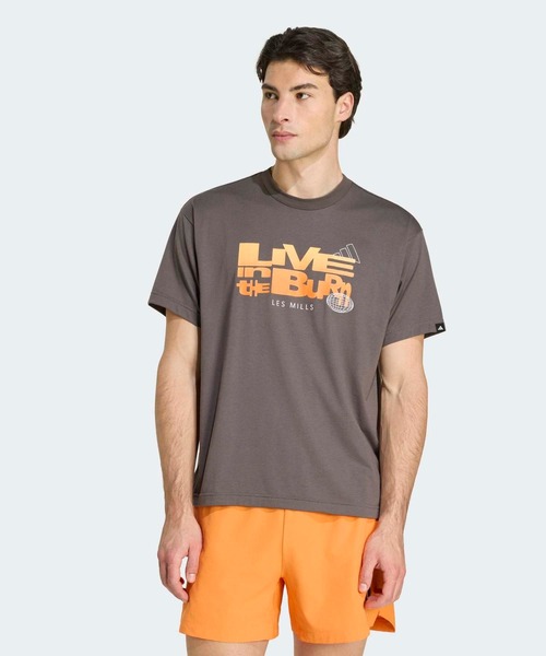 値下げしました！MILLS【全6点】 LES MILLS コミュニティ グラフィックTシャツ / アディダス adidas（T