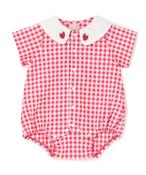 petit main(プティマイン)の「フルーツ衿ロンパース(ロンパース・キッズ・イエロー/グリーン/レッド・80cm/70cm)」の4枚目の写真